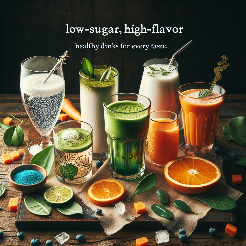 🧃 Low-Sugar, High-Flavor: Healthy Drinks for Every Taste